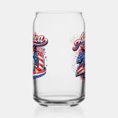 America 250 blikvorm glas (Links)