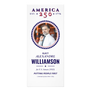 America 250 Democratische politieke outreach campa Reclamekaart