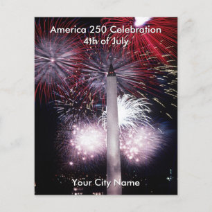 America 250 Gemeenschapsvuurwerk WA Monument Flyer