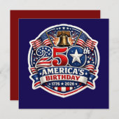 America 250 kaart (Voorkant / Achterkant)