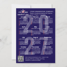 America 250 Patriottisch Blauw 2027 Agenda Kaart