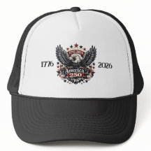 America 250 Patriottische Adelaar Trucker Hoed 177