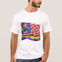 America 250 Pride Flag Heren T-Shirt