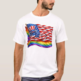 America 250 Pride Flag Heren T-Shirt