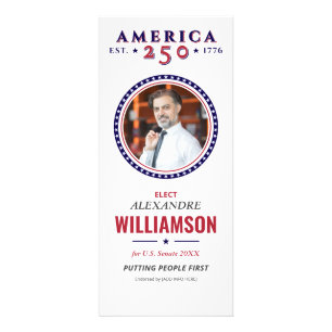 America 250 Republikeinse politieke outreach campa Reclamekaart