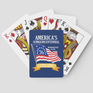 America 250 Semiquincentennial 1776-2026 USA Pokerkaarten