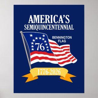 America 250 Semiquincentennial 1776-2026 USA Poster