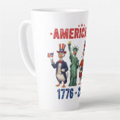 America 250 Silly Geese Funny Patriotic Coffee Mug (Angle gauche)