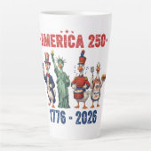 America 250 Silly Geese Funny Patriotic Coffee Mug (Devant)