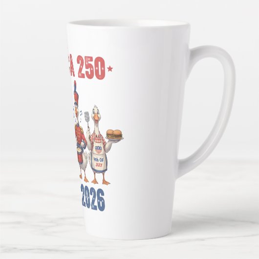 America 250 Silly Geese Funny Patriotic Coffee Mug (Droite)