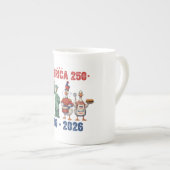 America 250 Silly Geese Funny Patriotic Coffee Mug (Devant droit)