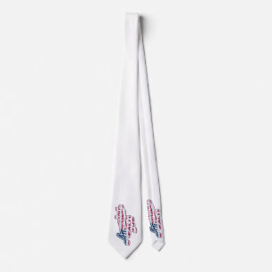 America 250 Vlag Script Semiquincentennial Design Stropdas