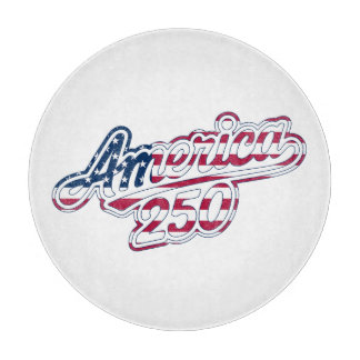 America 250 Vlag Script Semiquincentennial Ontwerp Snijplank