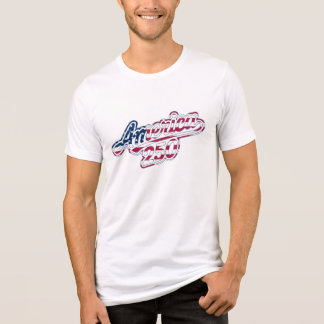 America 250 Vlag Script Semiquincentennial Ontwerp Tri-Blend Shirt