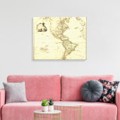 America 3 canvas afdruk (Insitu (Woonkamer))