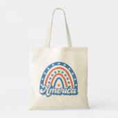 America Boho Retro Tote Bag (Achterkant)