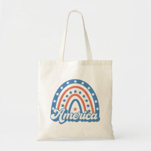 America Boho Retro Tote Bag