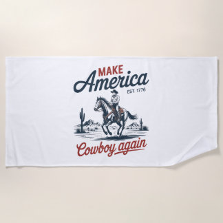America Cowboy opnieuw paard maken Strandlaken