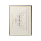 America Crown Certificates-Award Notitieblok (Gedraaid)