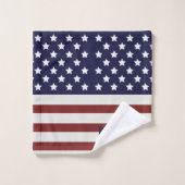 America Drapeau américain Motif américain (Gant de toilette)