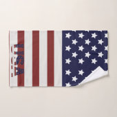 America Drapeau américain Motif américain (Serviette à main)