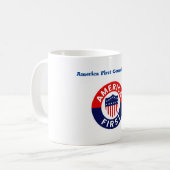 America First Commission Petite Mug de café (Devant gauche)