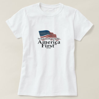 America First Trump citaat patriottische vlag T-shirt
