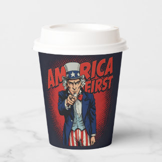 America First Uncle Sam Papieren Bekers