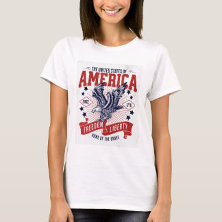 "America Freedom Liberty T-shirt - Patriottische t