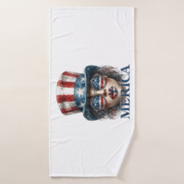 America Girl, vierde juli Glam Girl met sterren Badhanddoek