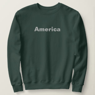 America Green Sweatshirt voor dames