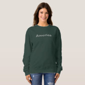 America Green Sweatshirt voor dames (Voorkant volledig)