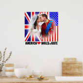 America Love Prince William & Kate Poster (Cuisine)
