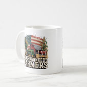 America Needs Farmers Midwest Cows Corn Farm life Koffiemok (Voorkant links)