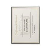 America Pageant Crown Certificate Achievement Awar Notitieblok (Gedraaid)