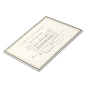 America Pageant Crown Certificate Achievement Awar Notitieblok (Schuin)