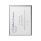 America Pageant Crown Certificate Achievement Awar Notitieblok (Gedraaid)