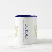 America Pageant Crown Nom personnalisé Mug (Centre)