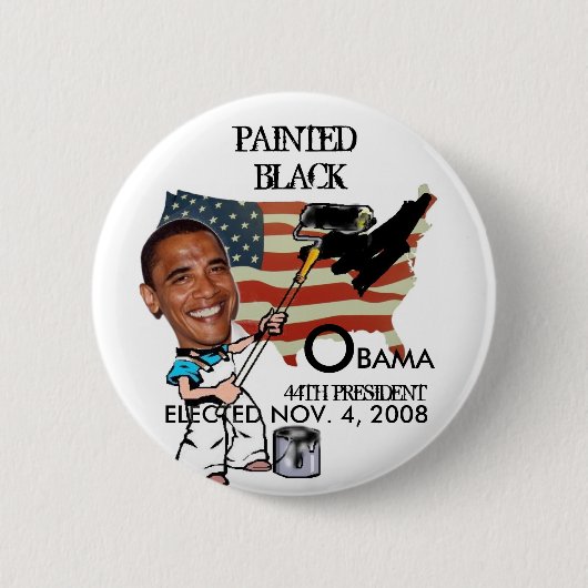 AMERICA PAINTEDBLACK - Gepersonaliseerd Ronde Button 5,7 Cm (Voorkant)