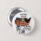 AMERICA PAINTEDBLACK - Gepersonaliseerd Ronde Button 5,7 Cm (Voorkant /achterkant)