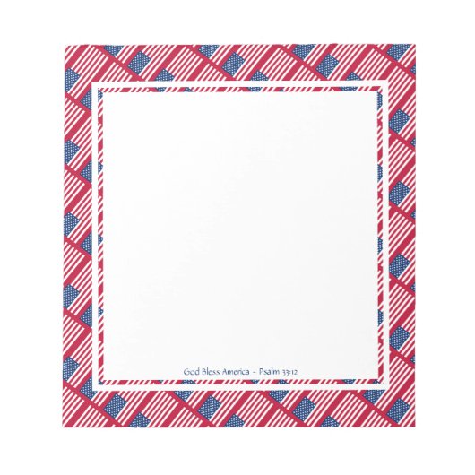 AMERICA Patriotic Personalized USA Notitieblok (Voorkant)