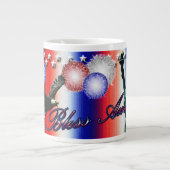 America Patriotic Stars & Stripes Jumbo Mug (Devant)