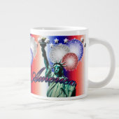 America Patriotic Stars & Stripes Jumbo Mug (Droite)