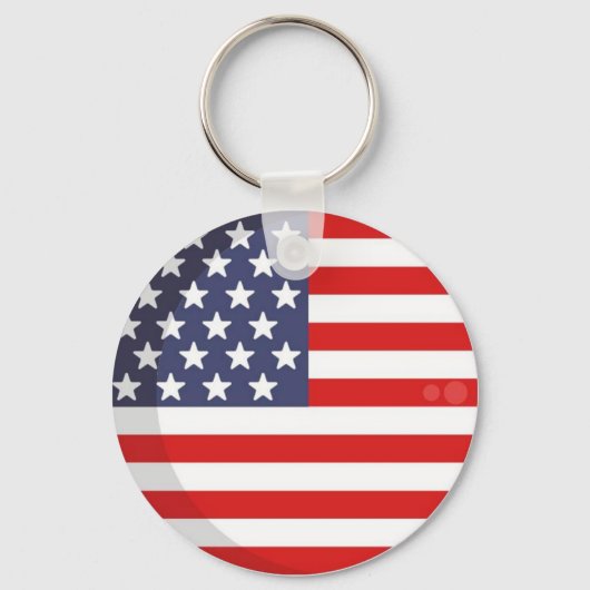 AMERICA PRIDE FLAG SLEUTELHANGER (Voorkant)