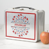 America Red White Blue Fireworks gepersonaliseerd (In situ)