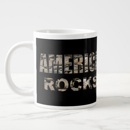 AMERICA ROCKS EXTRA GROTE BEKER (Links)