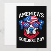 America’s Goodest Boy Dog Kaart (Voorkant / Achterkant)