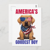 America’s Goodest Labrador Briefkaart (Voorkant / Achterkant)