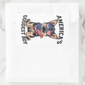 America’s Goodest Shepherd Rechthoekige Sticker (Tas)