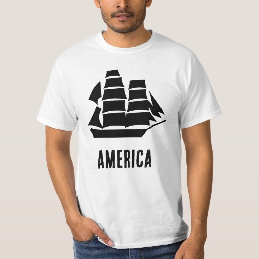 America Sailing Ship T-shirt (Voorkant)